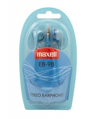 Fülhallgató, MAXELL "Ear Buds 98", kék